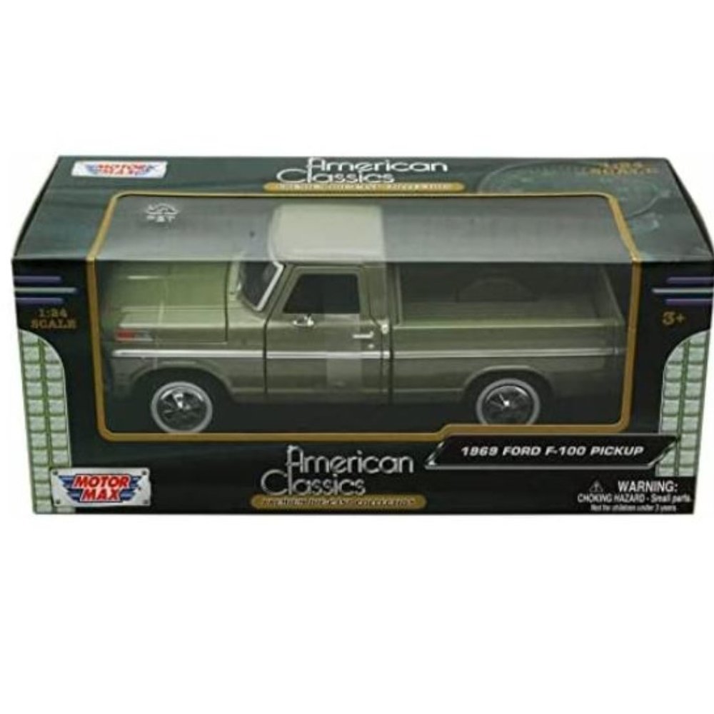 MotorMax 1969 Ford F-100 Pickup 1/24 Scale Diecast Model Car